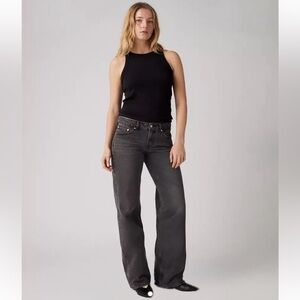 Levi’s Low Loose Jeans in Wish Me Luck Black